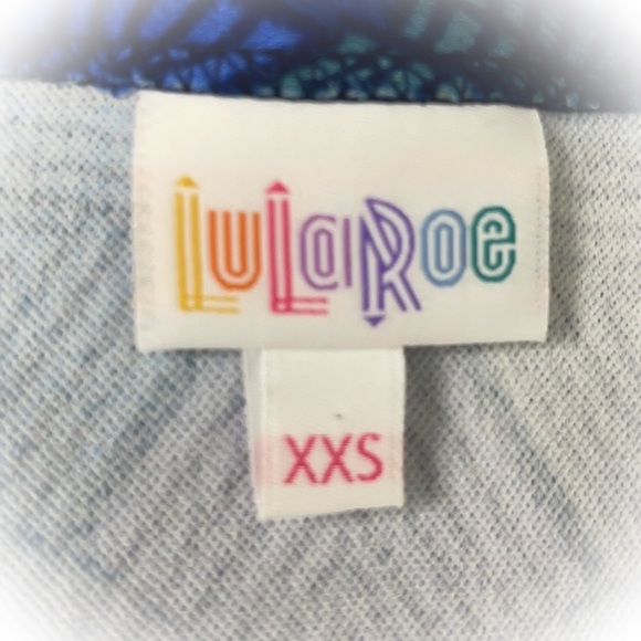 💕New With Tag Blue Lularoe Nicole Fit & Flare Dress💕 - Picture 15 of 16